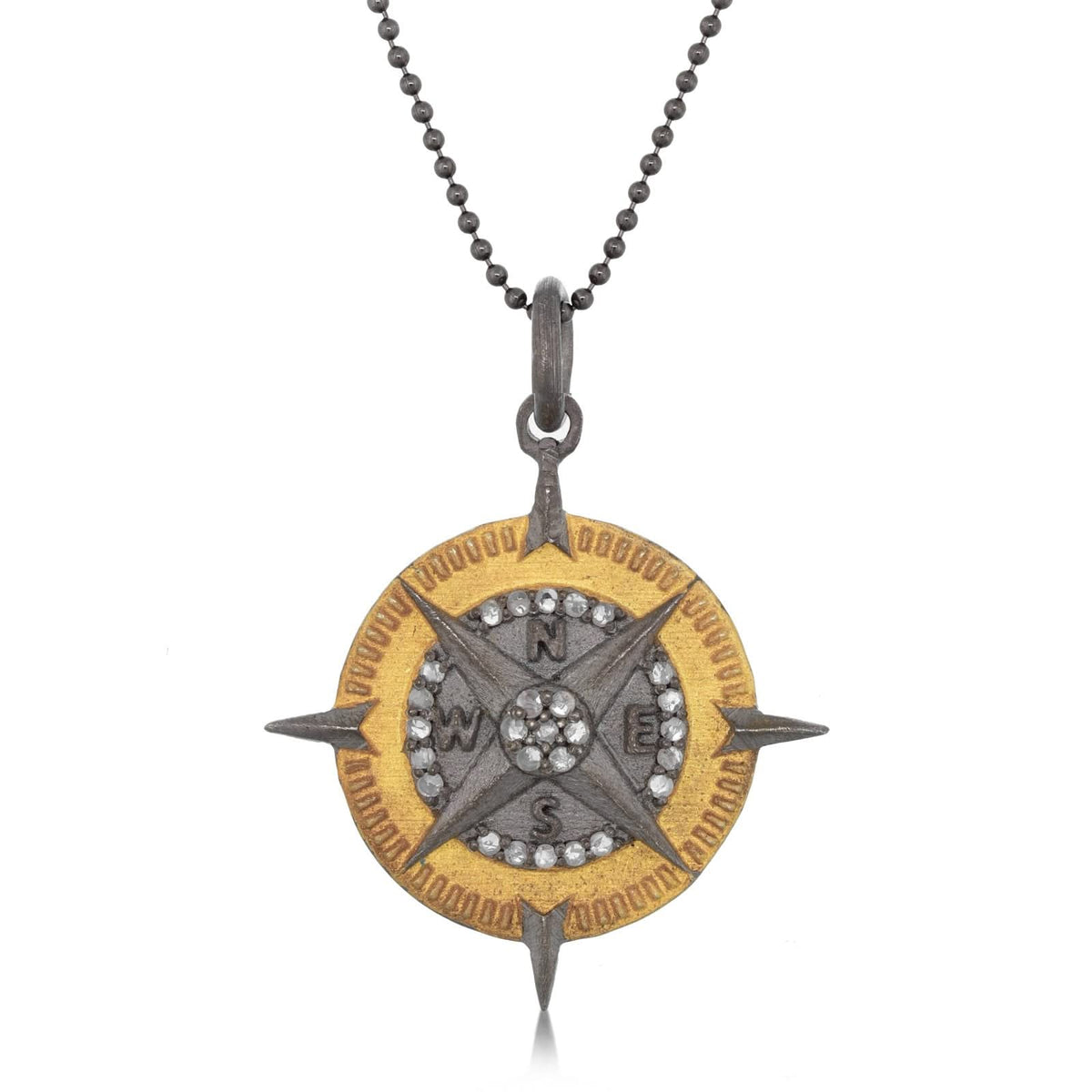 JILL DUZAN Compass Pendant Necklace