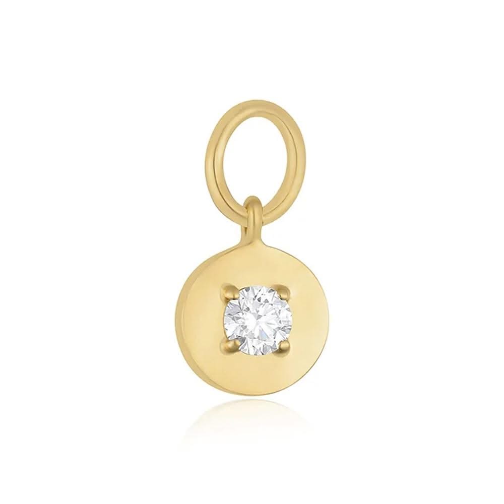 EF COLLECTION Diamond Huggie Charm