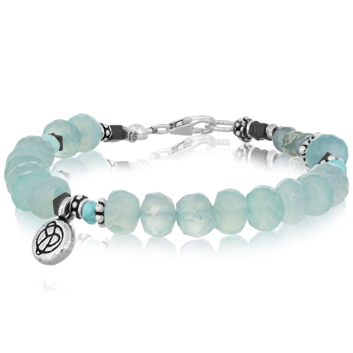 JILL DUZAN Chalcedony & Blue Zircon Bracelet