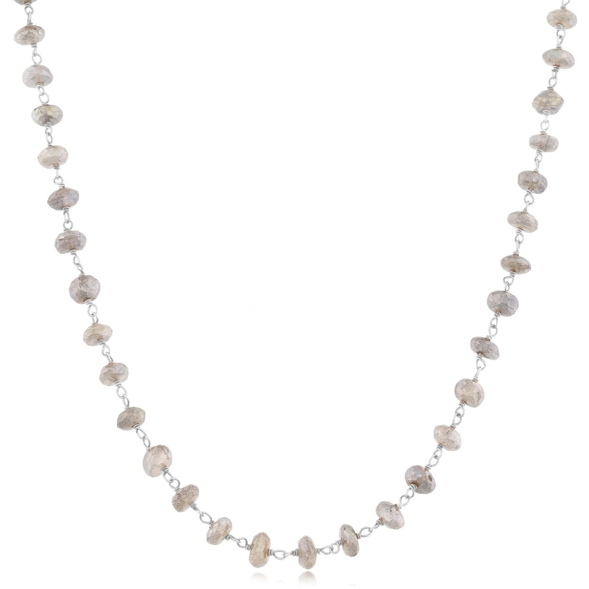 JILL DUZAN Handtied Labradorite Necklace