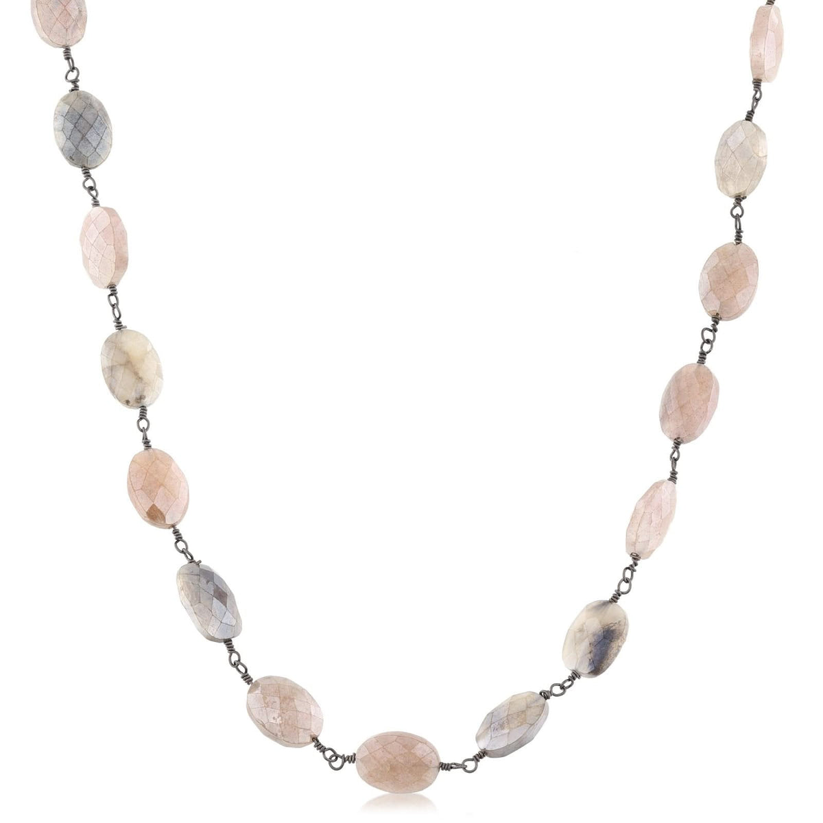 JILL DUZAN Handtied Moonstone Necklace