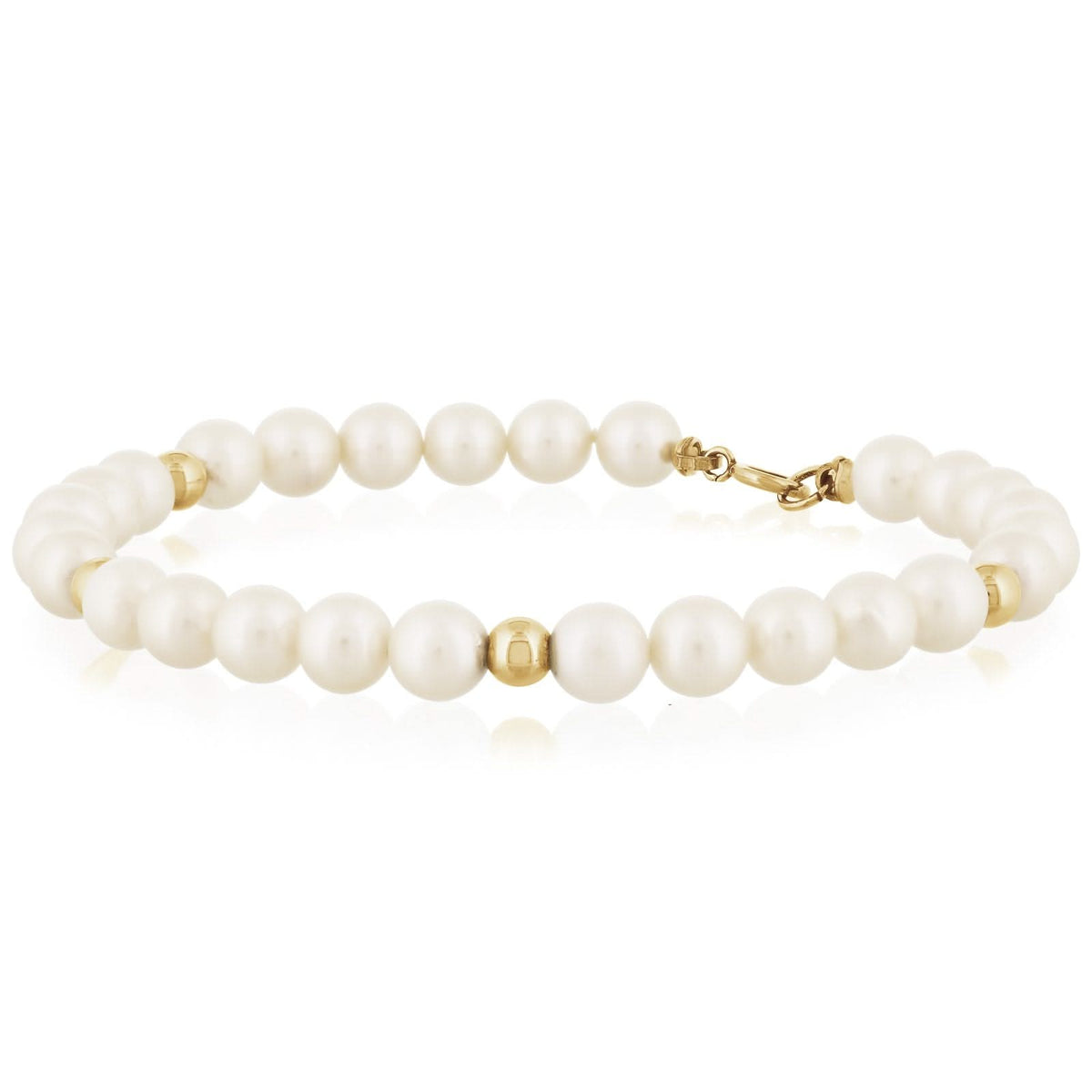 Estate Pearl and Gold Bracelet