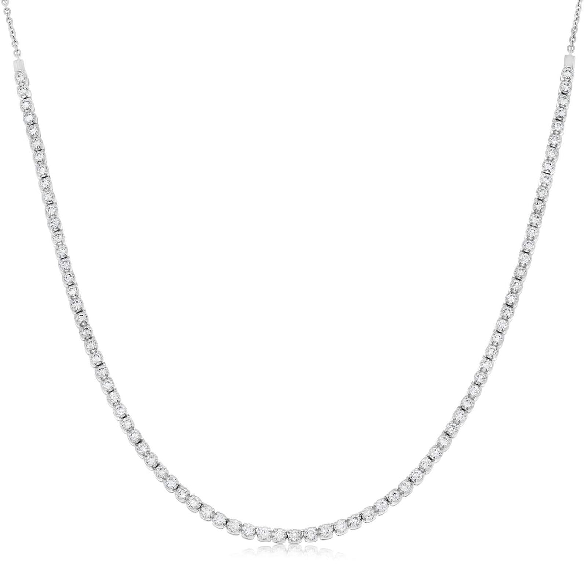 1.52 Carat Diamond Tennis Necklace