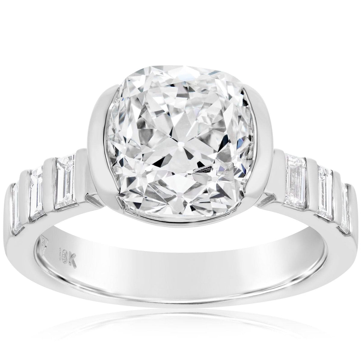 Cushion Diamond Engagement Ring Setting