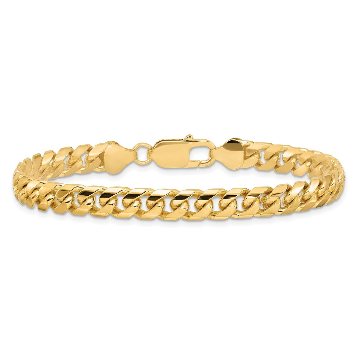 Solid Gold 6.25MM Miami Cuban Chain Bracelet