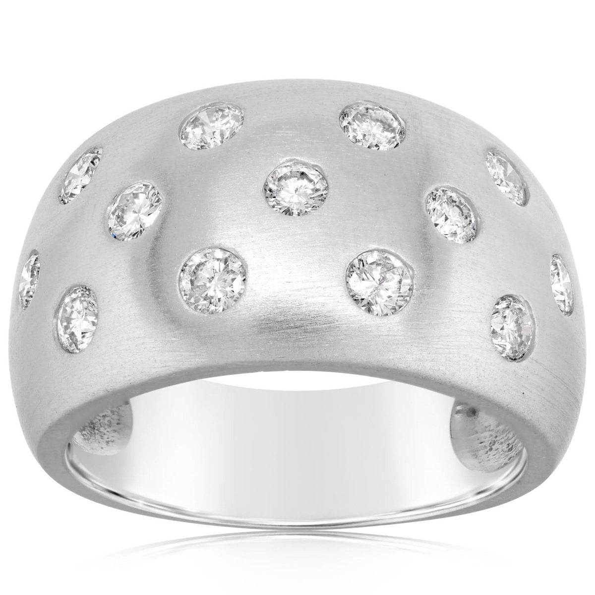 Estate Scattered Domed Diamond Ring