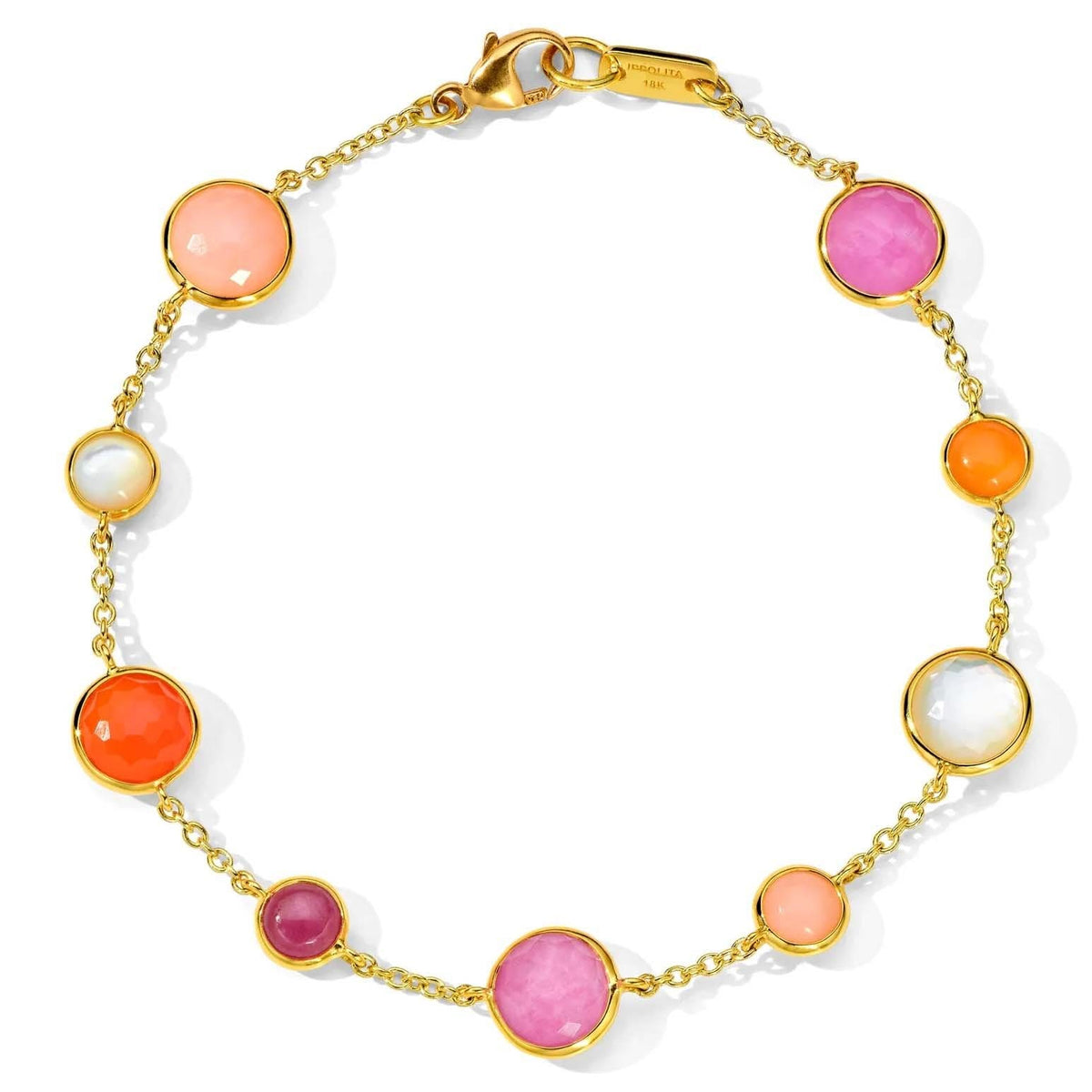 IPPOLITA Lollipop 9-Stone Bracelet in Fire Rose