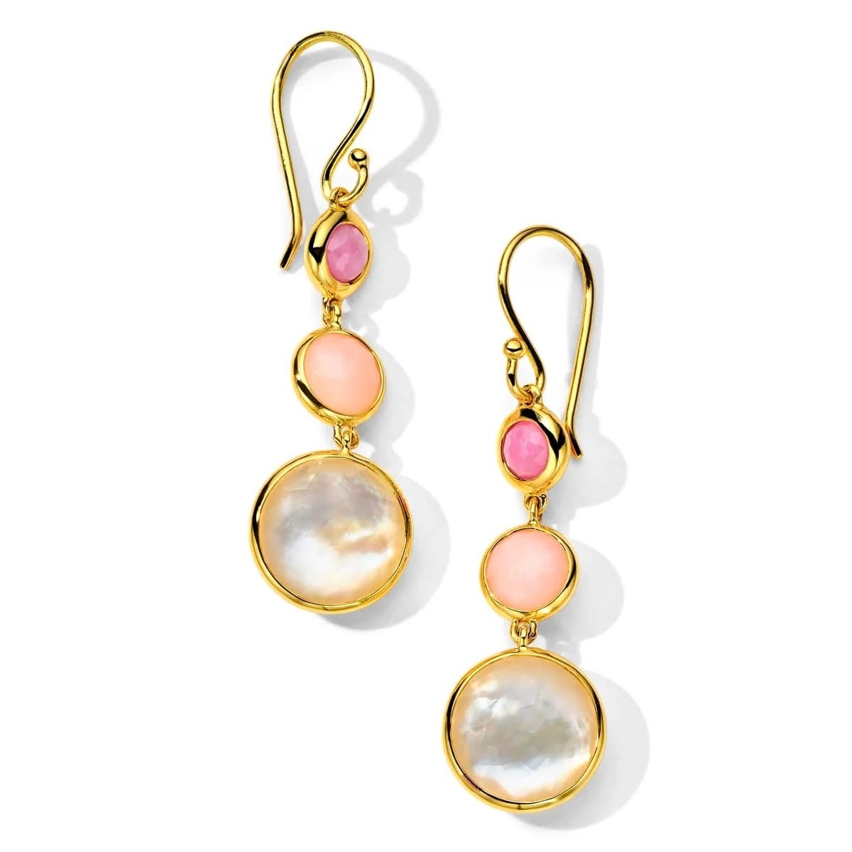 IPPOLITA Lollipop 3-Stone Earrings in Fire Rose