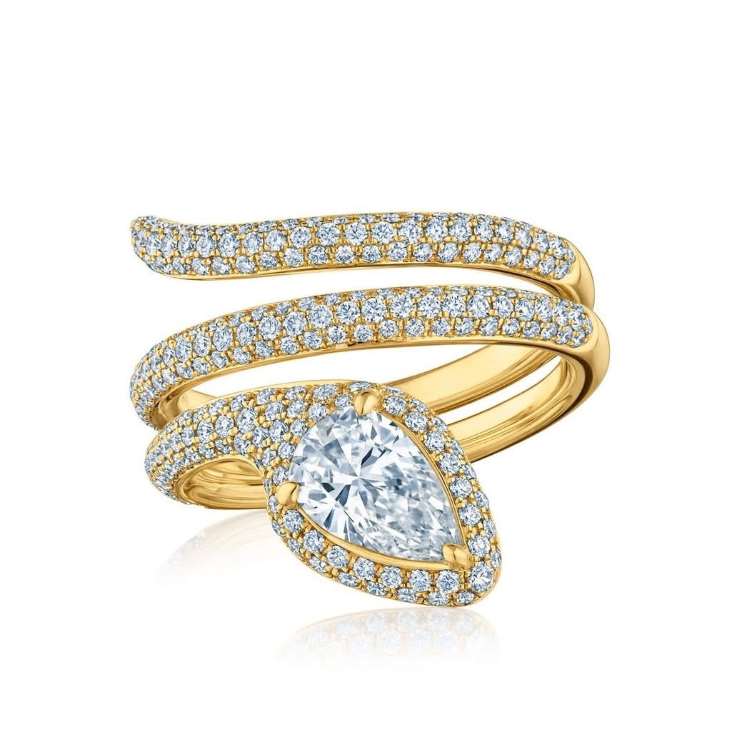 KWIAT Snake Ring with Diamonds