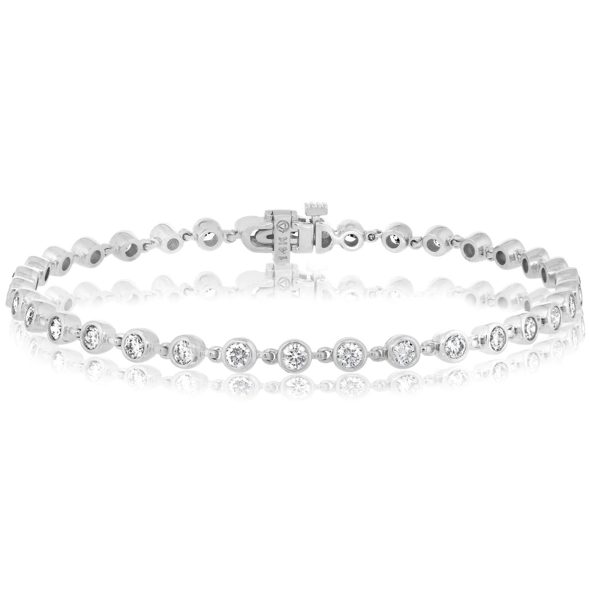 2 Carat Diamond Bezel Bracelet
