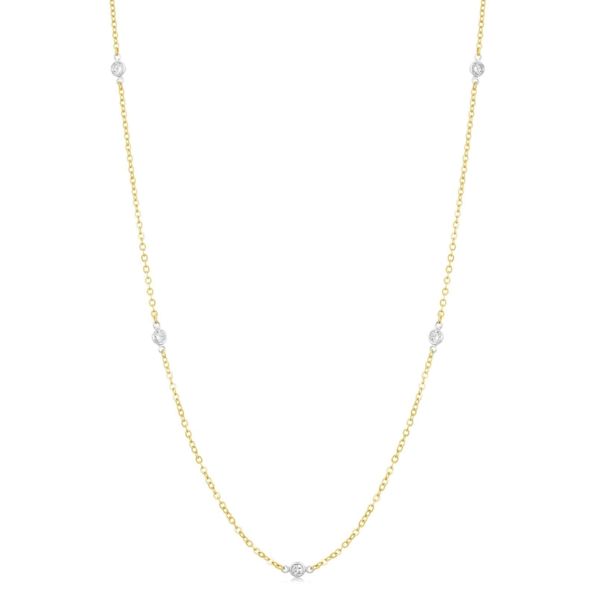 Estate Diamond Station Necklace