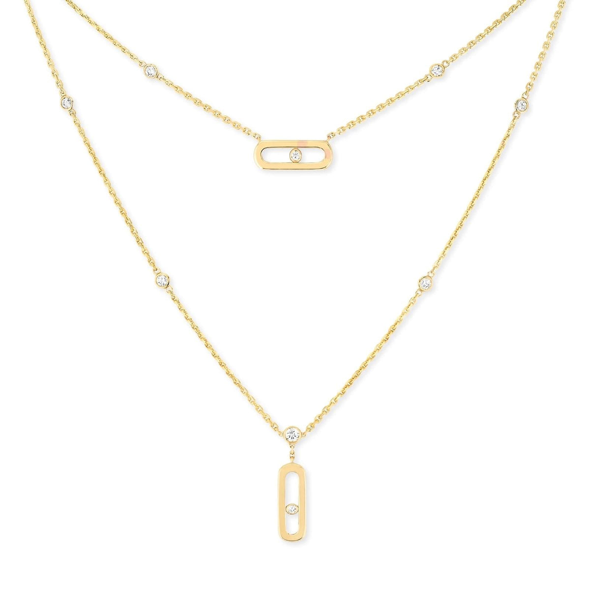 MESSIKA Move Uno Two Row Diamond Necklace