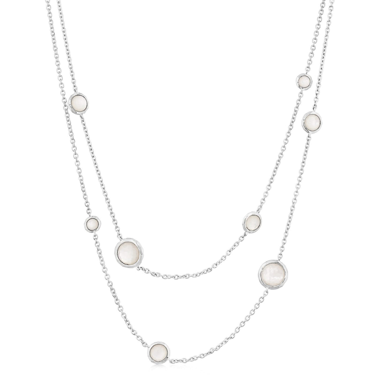 ESTATE IPPOLITA Sterling Silver Rock Candy Lollipop Station Necklace in Mother-of-Pearl