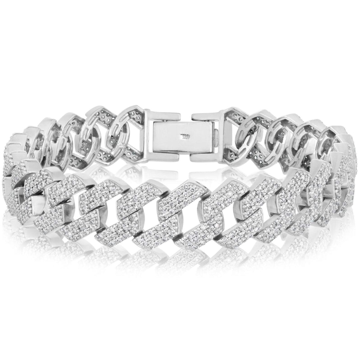 Estate 8.05 Carat Diamond Curb Link Bracelet