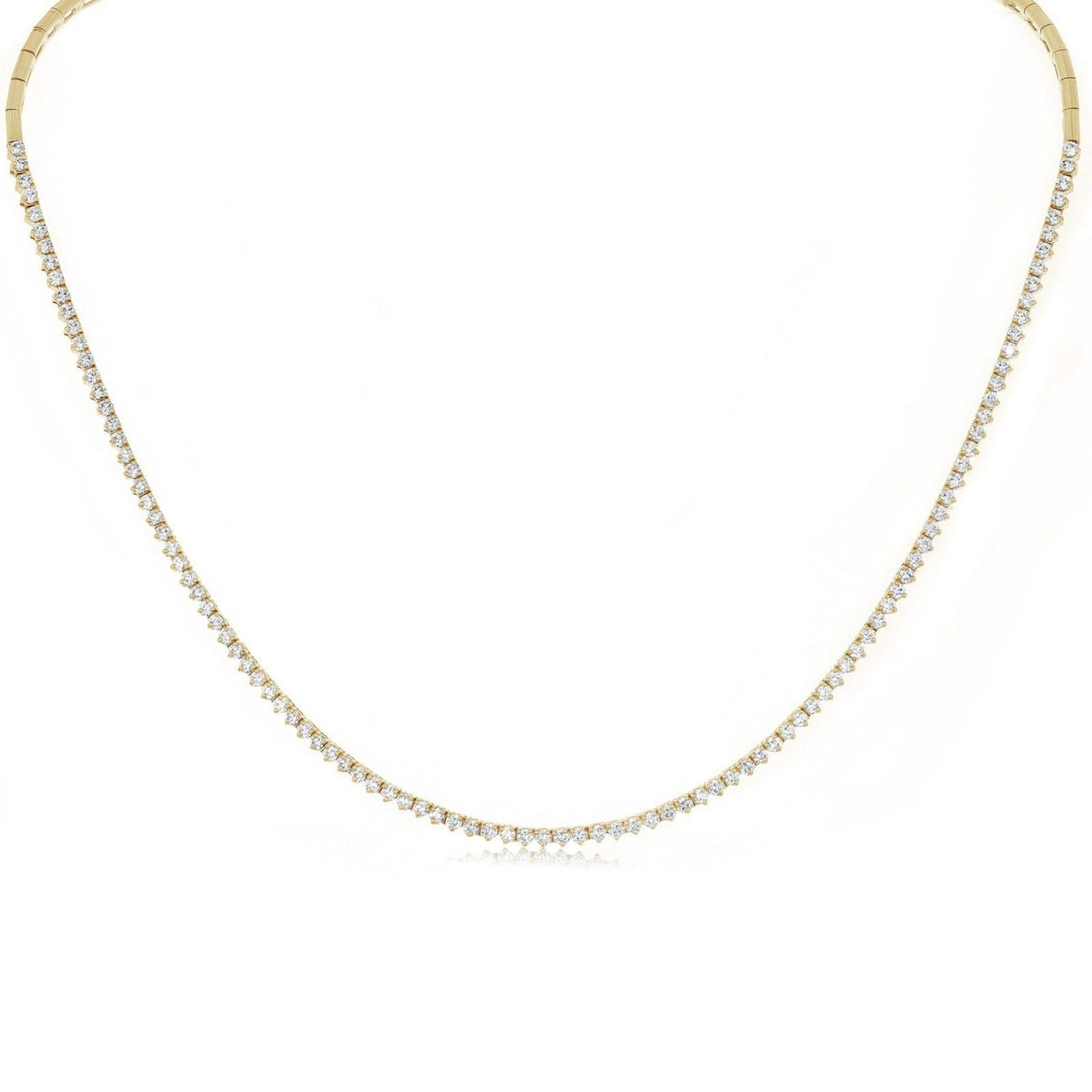 3.10 Carat Half Tennis Necklace