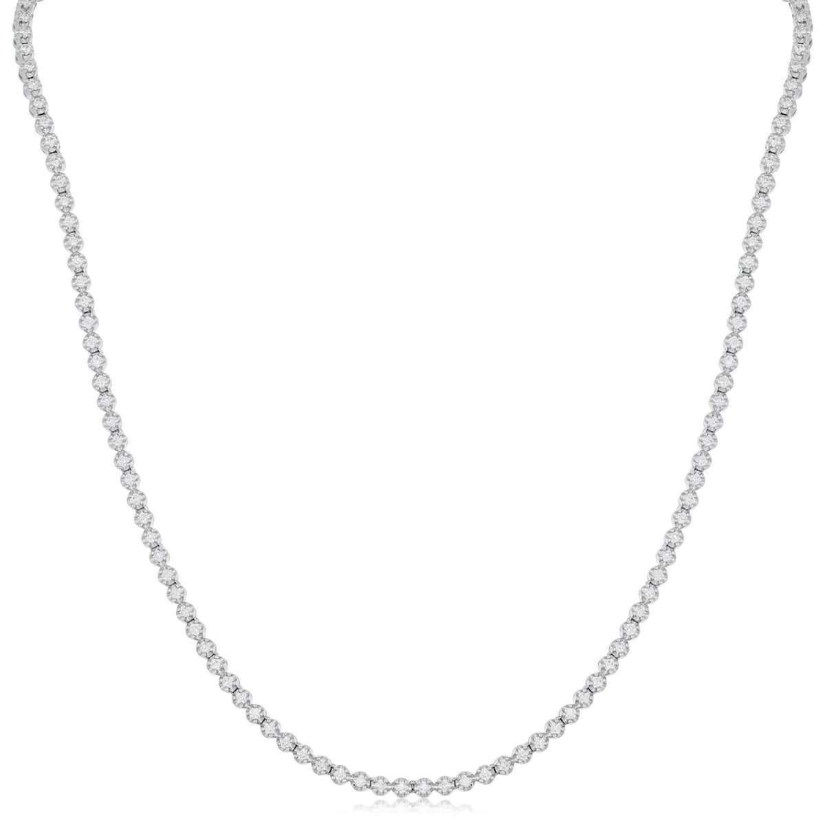 3.45 Carat Diamond Tennis Necklace