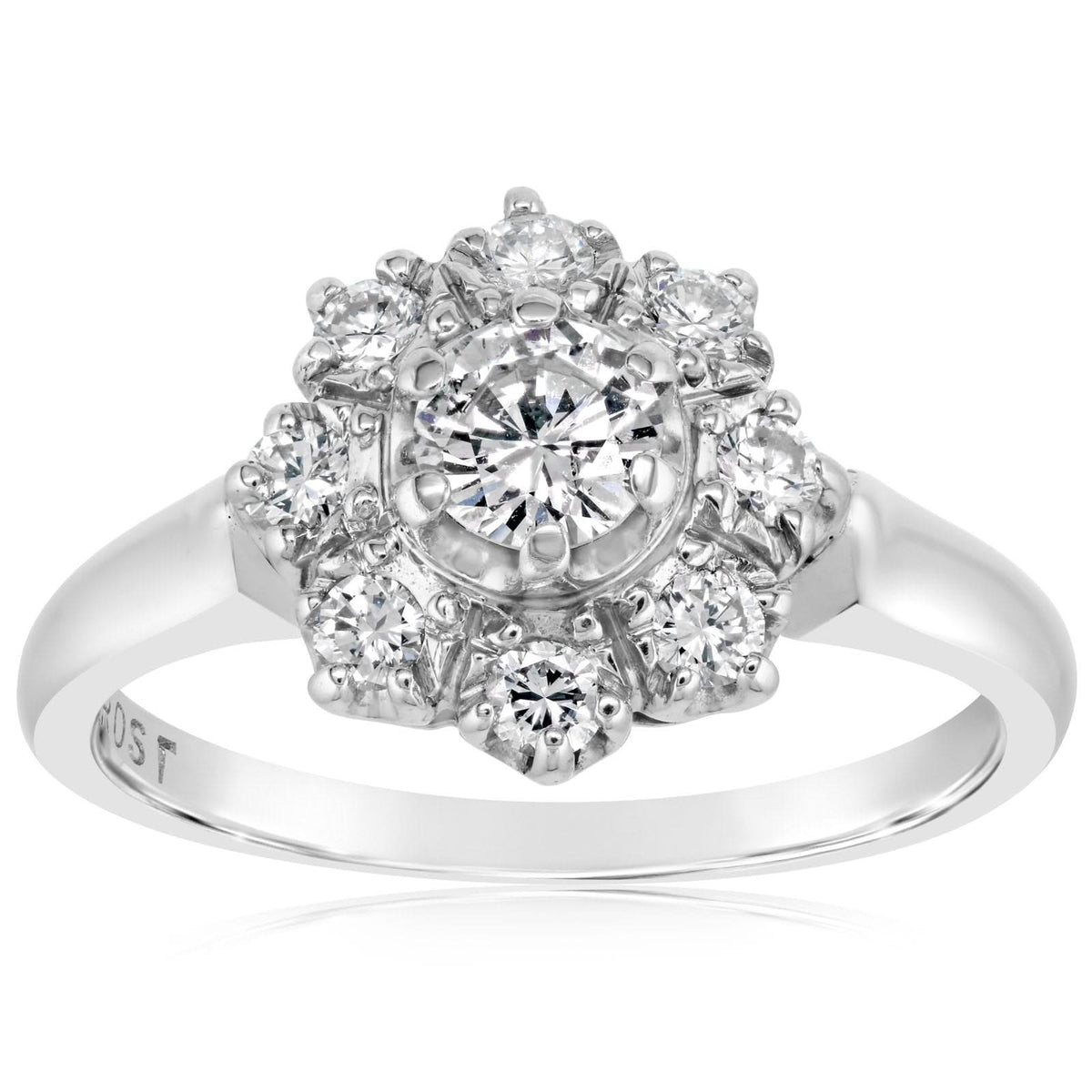 Estate Diamond Flower Ring