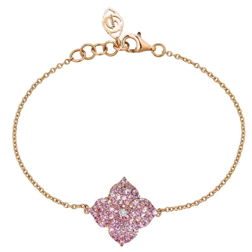 PIRANESI Pink Sapphire Flower Bracelet