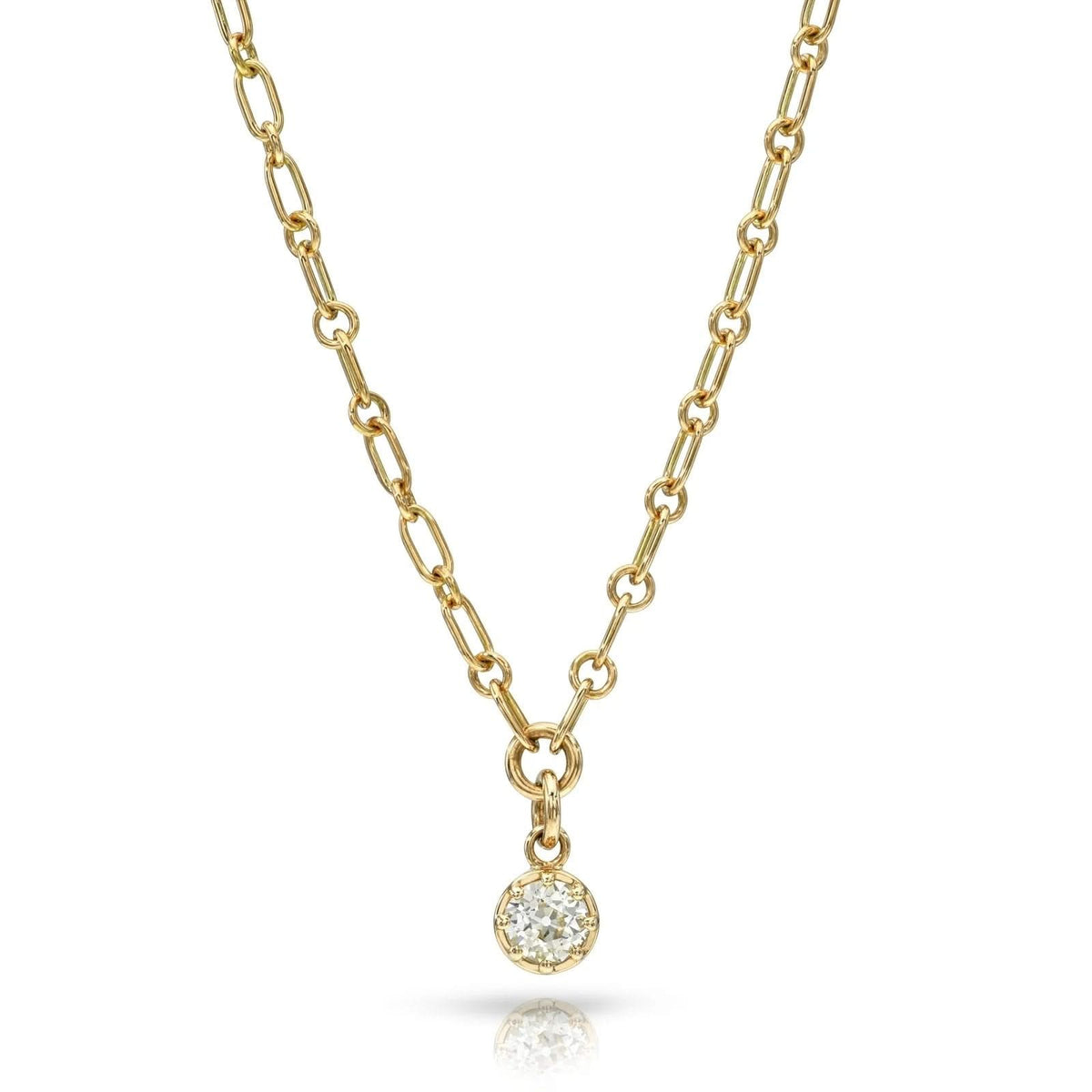 SINGLE STONE Polly Drop Diamond Necklace