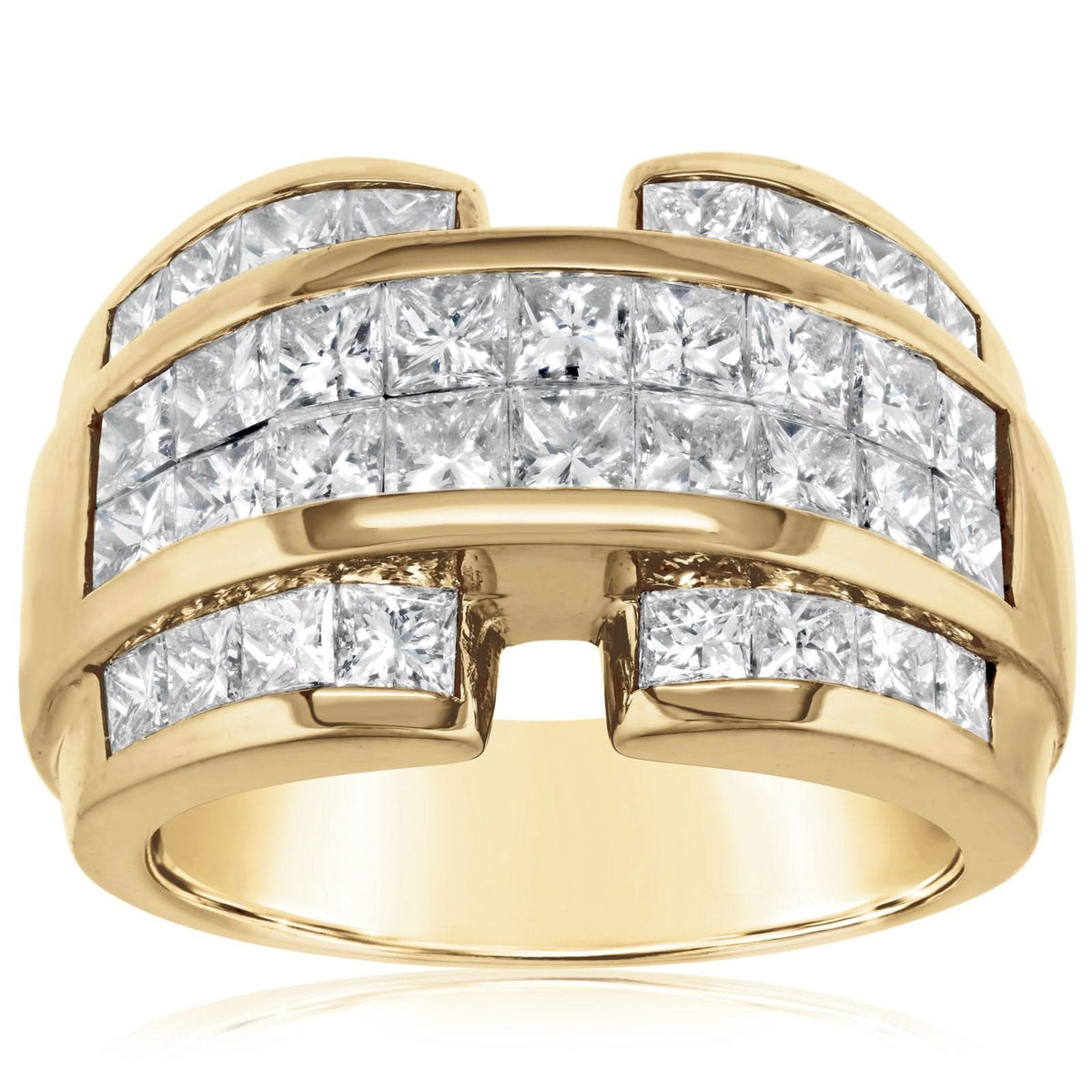 Estate Invisible Set Diamond Ring
