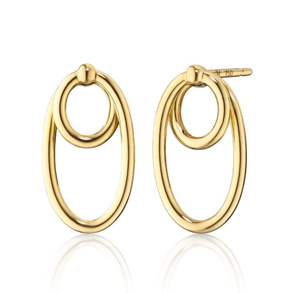 MONICA RICH KOSANN Double Oval Infinity Earrings