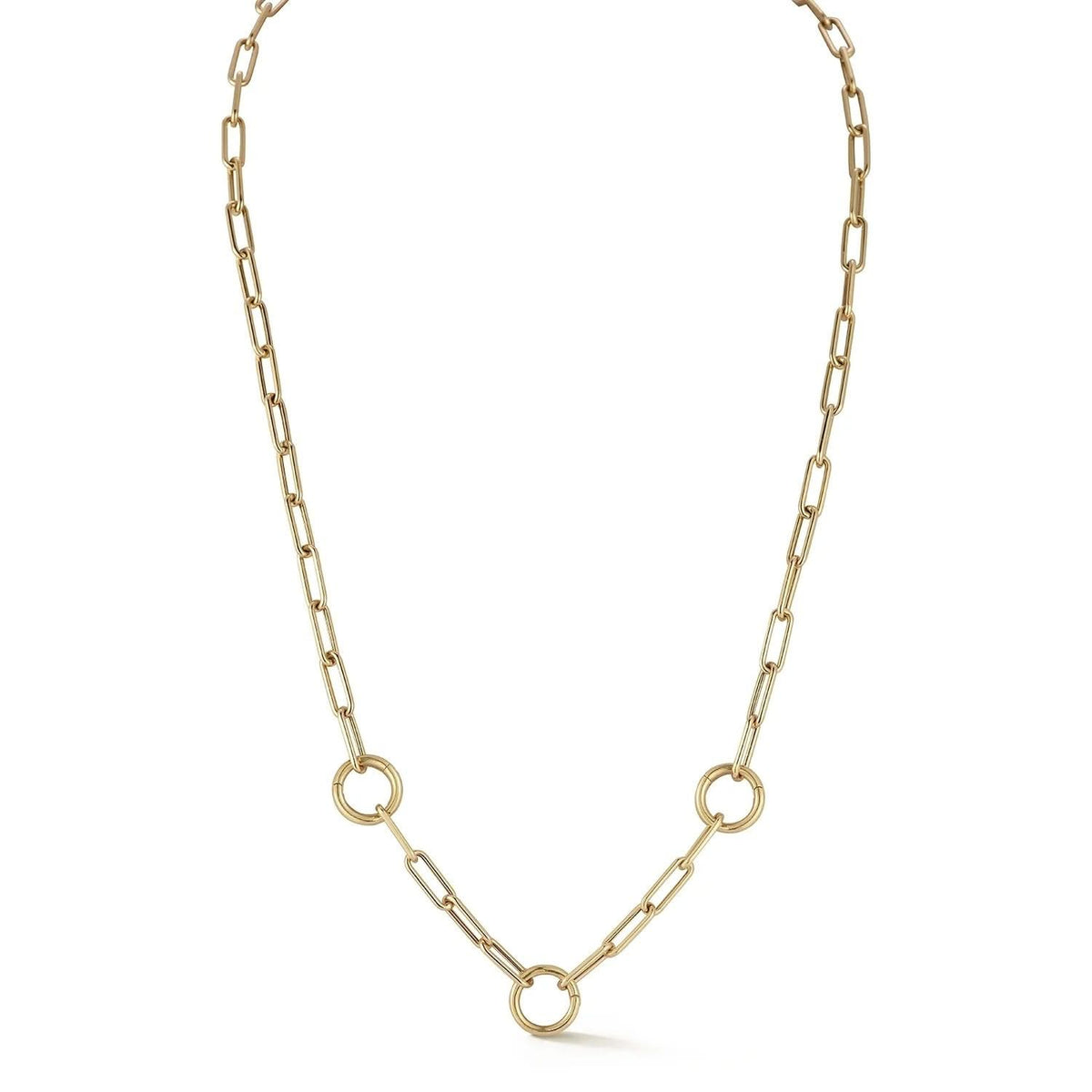 EF COLLECTION Lola Triple Enhanced Chain Necklace