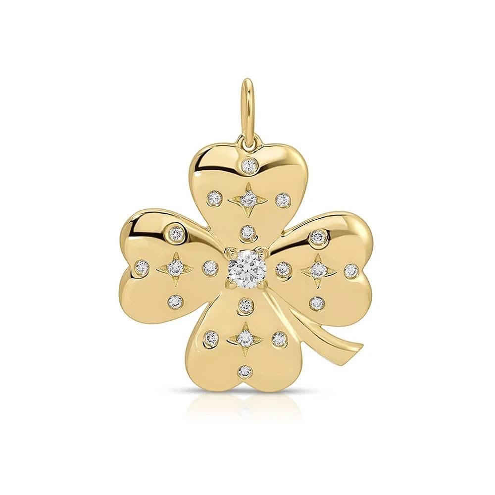 EF COLLECTION Jumbo Lucky Clover Charm