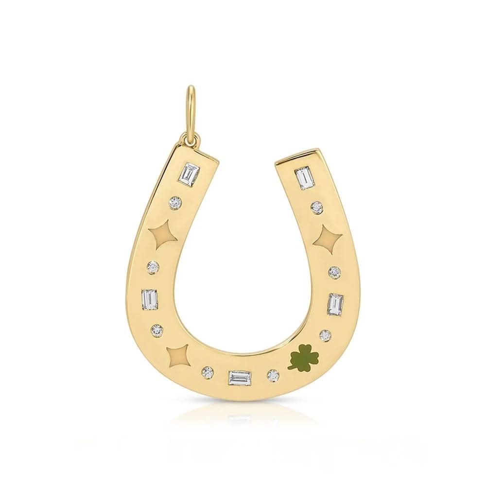 EF COLLECTION Jumbo Lucky Horseshoe Charm