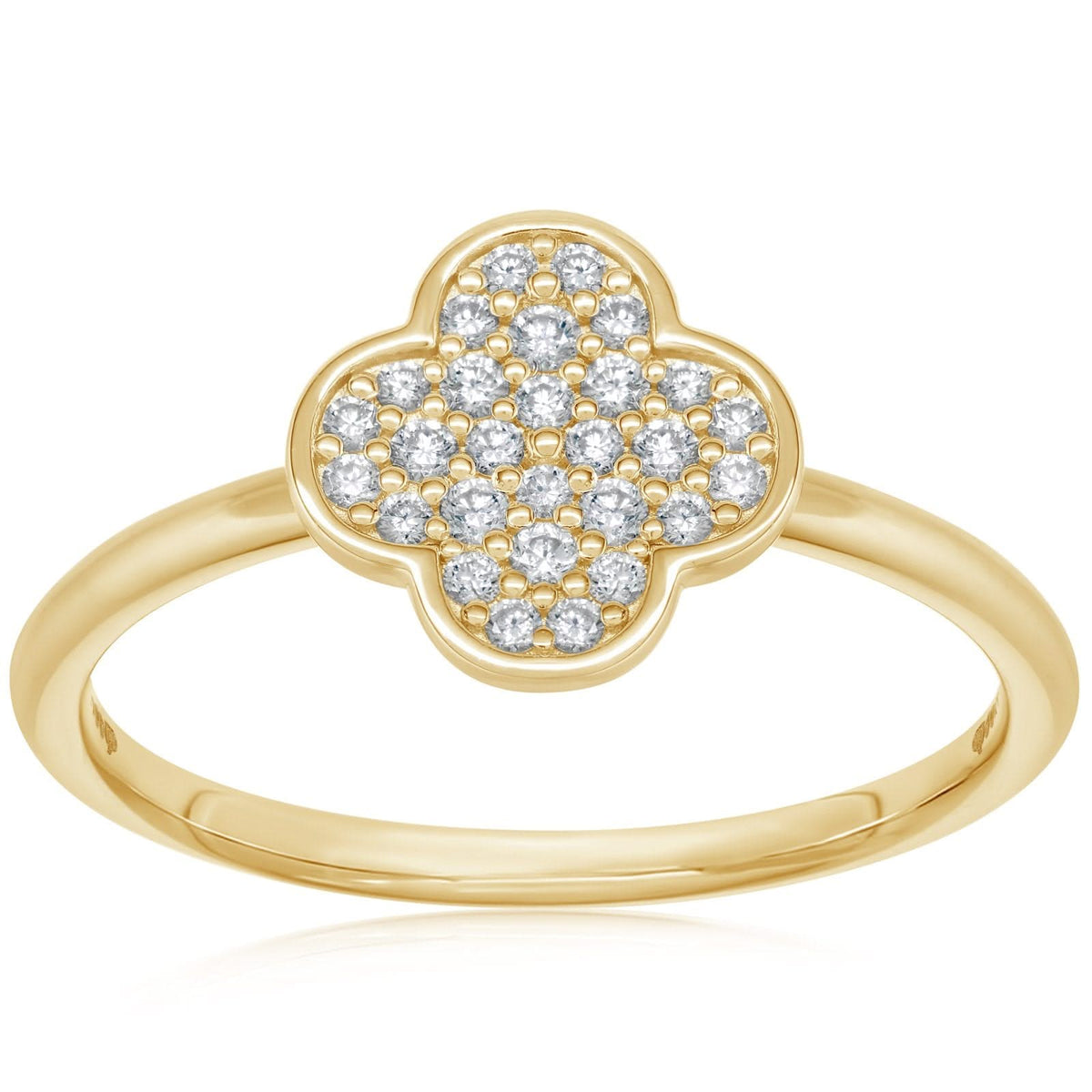 Diamond Quatrefoil Fashion Ring