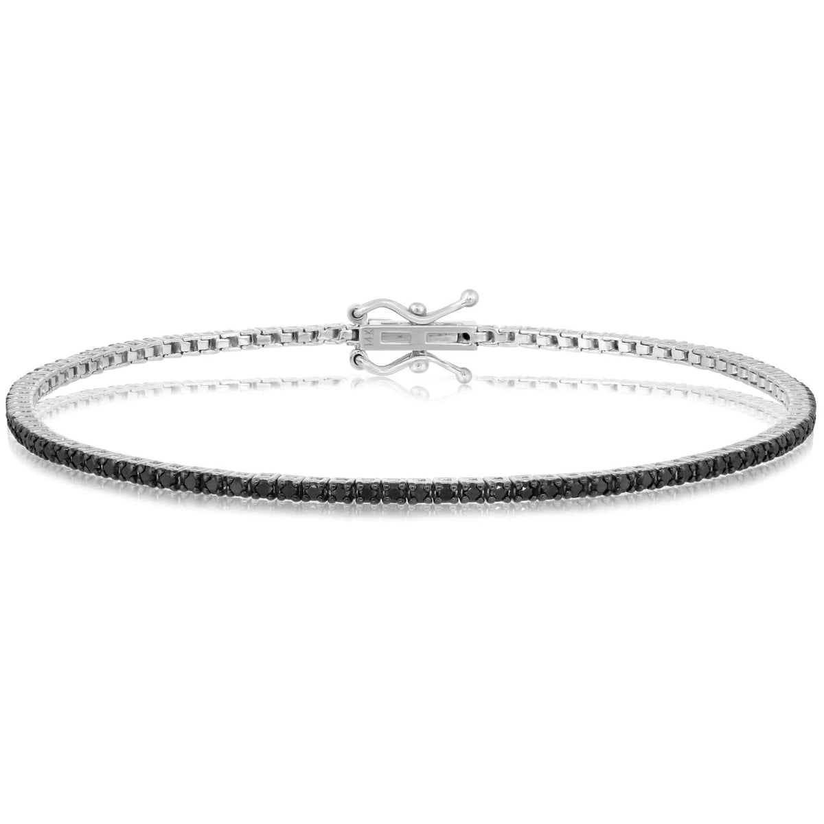 1 Carat Black Diamond Tennis Bracelet
