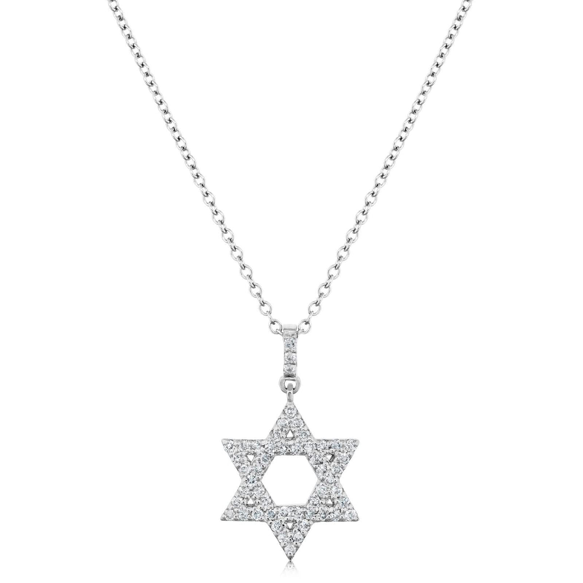1/4 Carat Diamond Star of David Pendant
