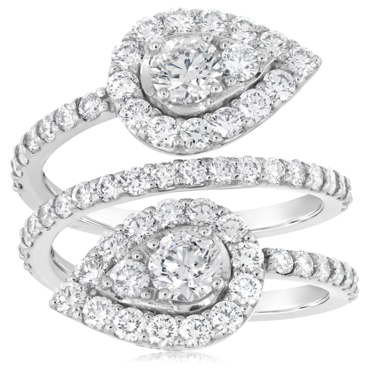 2.60 Carat Diamond Wrap Ring