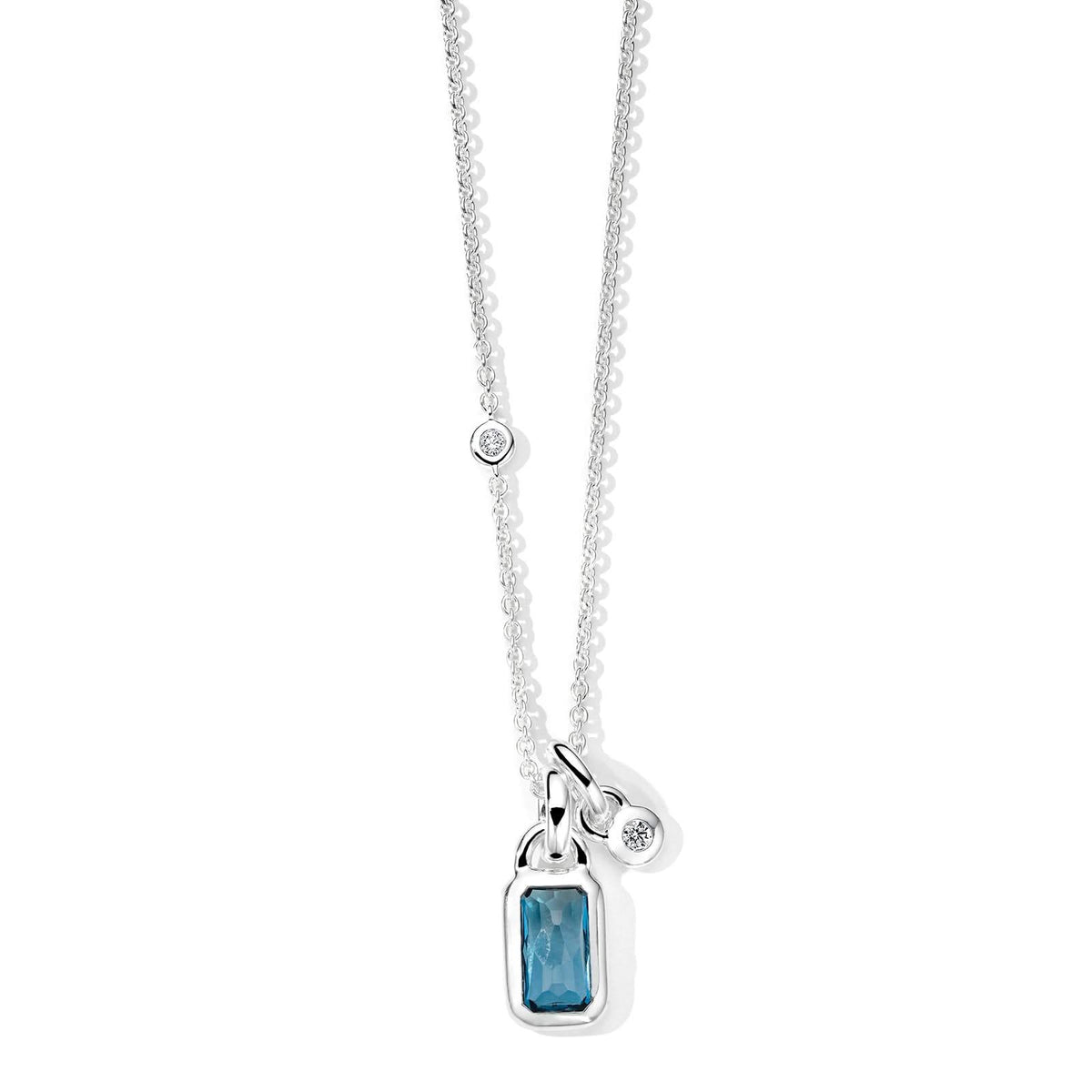 IPPOLITA Lollipop Pendant Charm Necklace in London Blue Topaz
