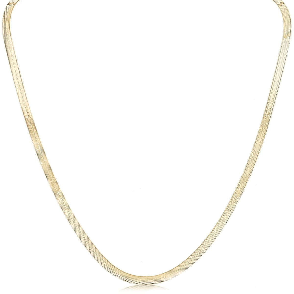 Estate 14K Gold 24" Herringbone Chain