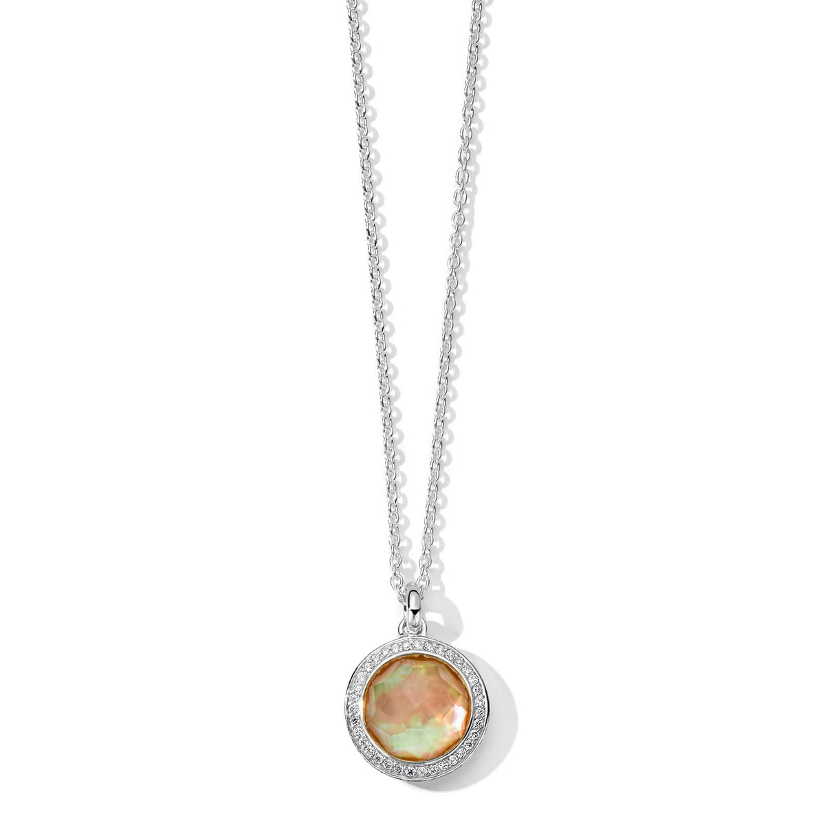 IPPOLITA Lollipop Mini Pendant Necklace in Brown Shell