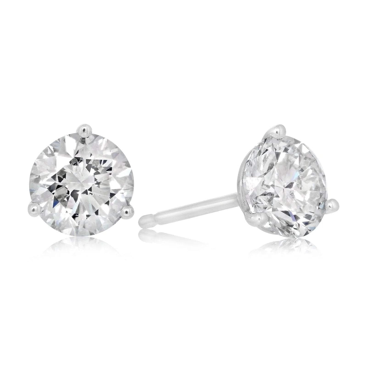 1.52 Carat Diamond Stud Earrings