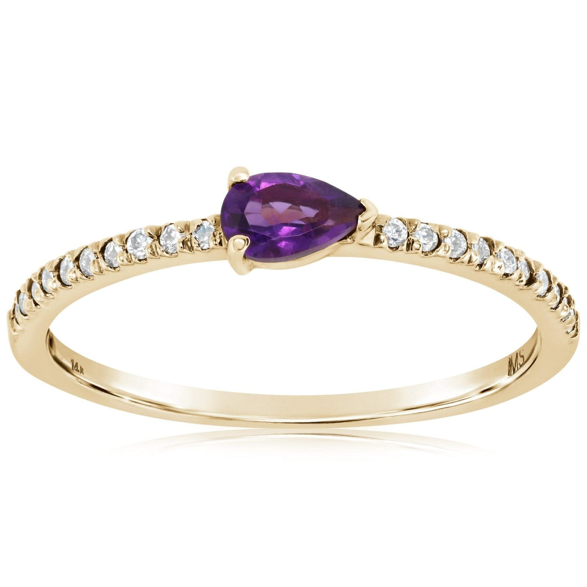 MY STORY Layla Amethyst & Diamond Ring