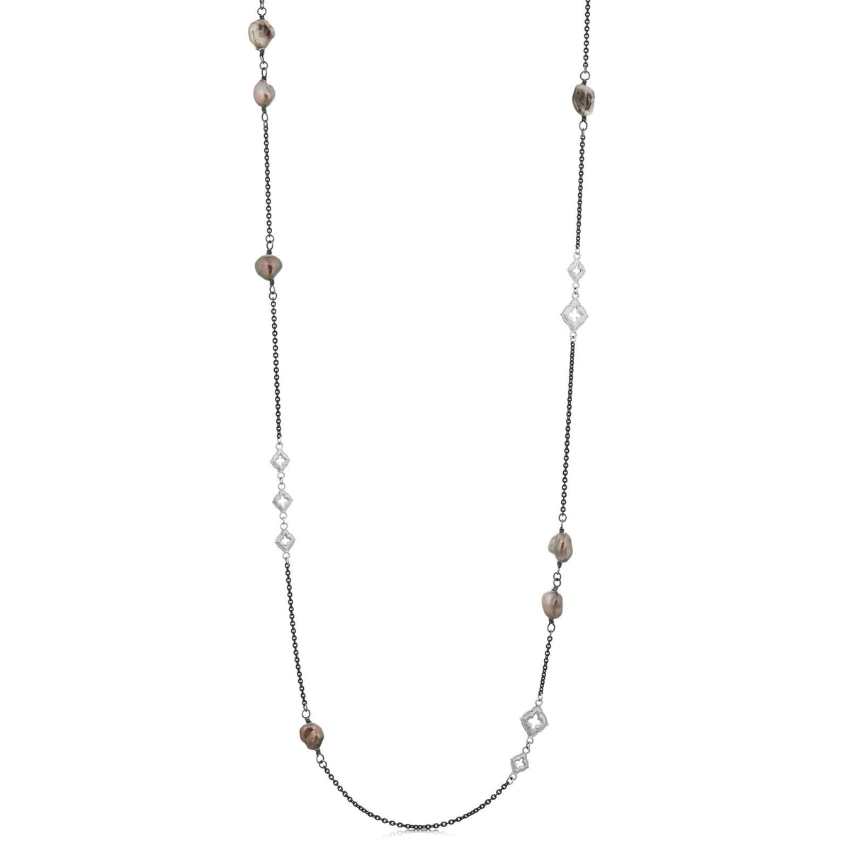 Estate Black Pearl Necklace