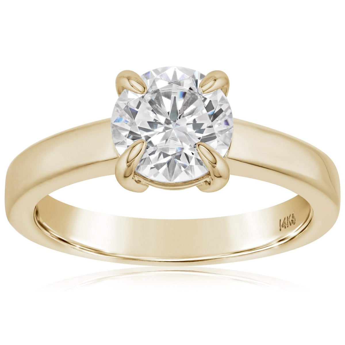 3mm Solitaire Engagement Ring Setting with Claw Prongs