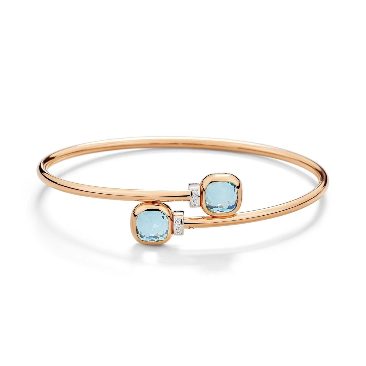 POMELLATO Nudo Mini Bangle in Blue Topaz