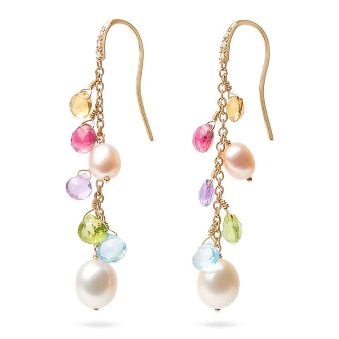 MARCO BICEGO Paradise Mixed Gemstone & Pearl Drop Earrings
