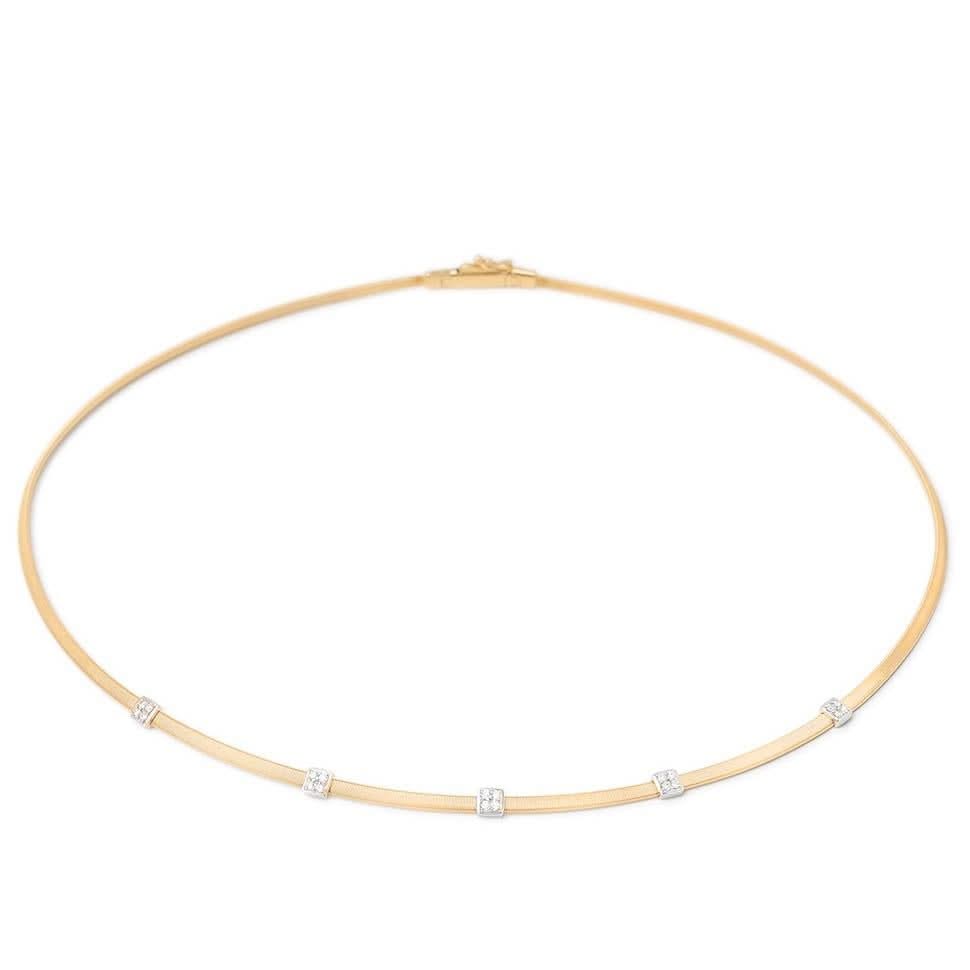 MARCO BICEGO Masai Coil Necklace with Diamond Stations