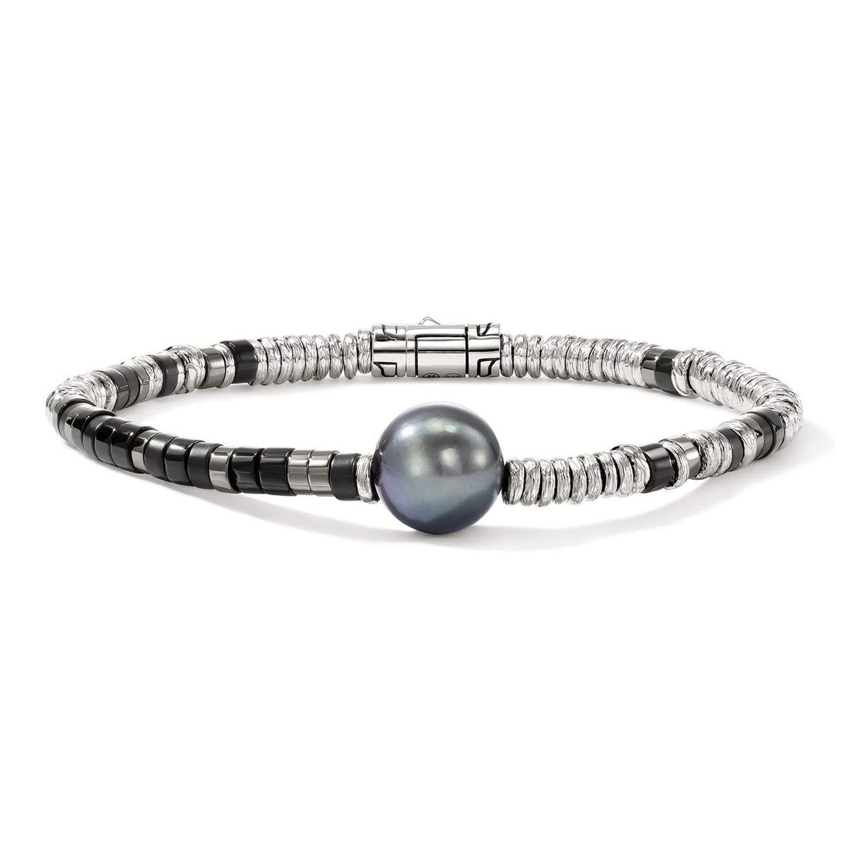 JOHN HARDY Black Onyx & Pearl Heishi Bracelet