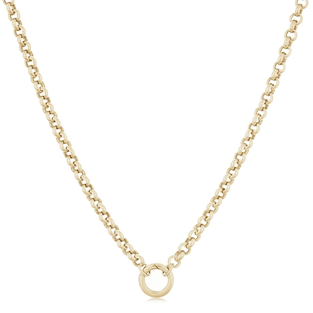 DOVES 18'' Oval Rolo Charm Chain