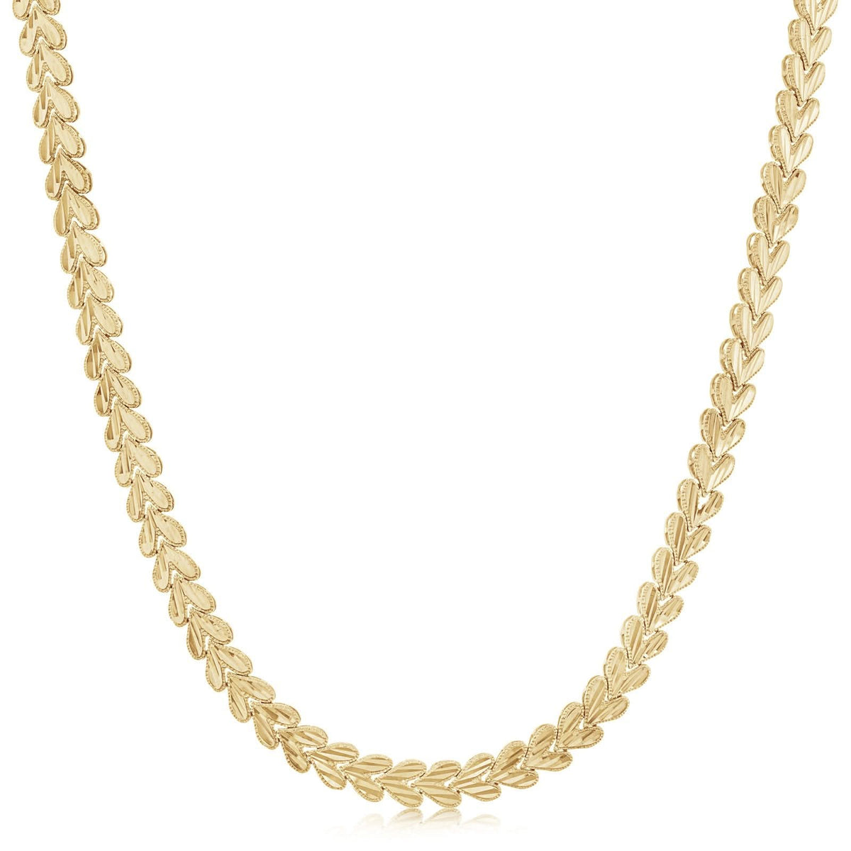 Estate Heart Chain Link Necklace