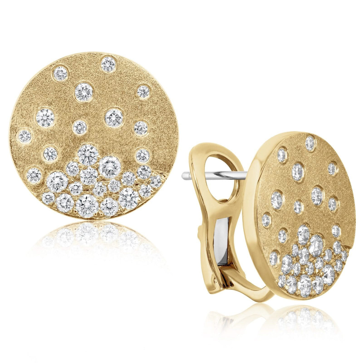 DILAMANI Diamond Confetti Disc Earrings
