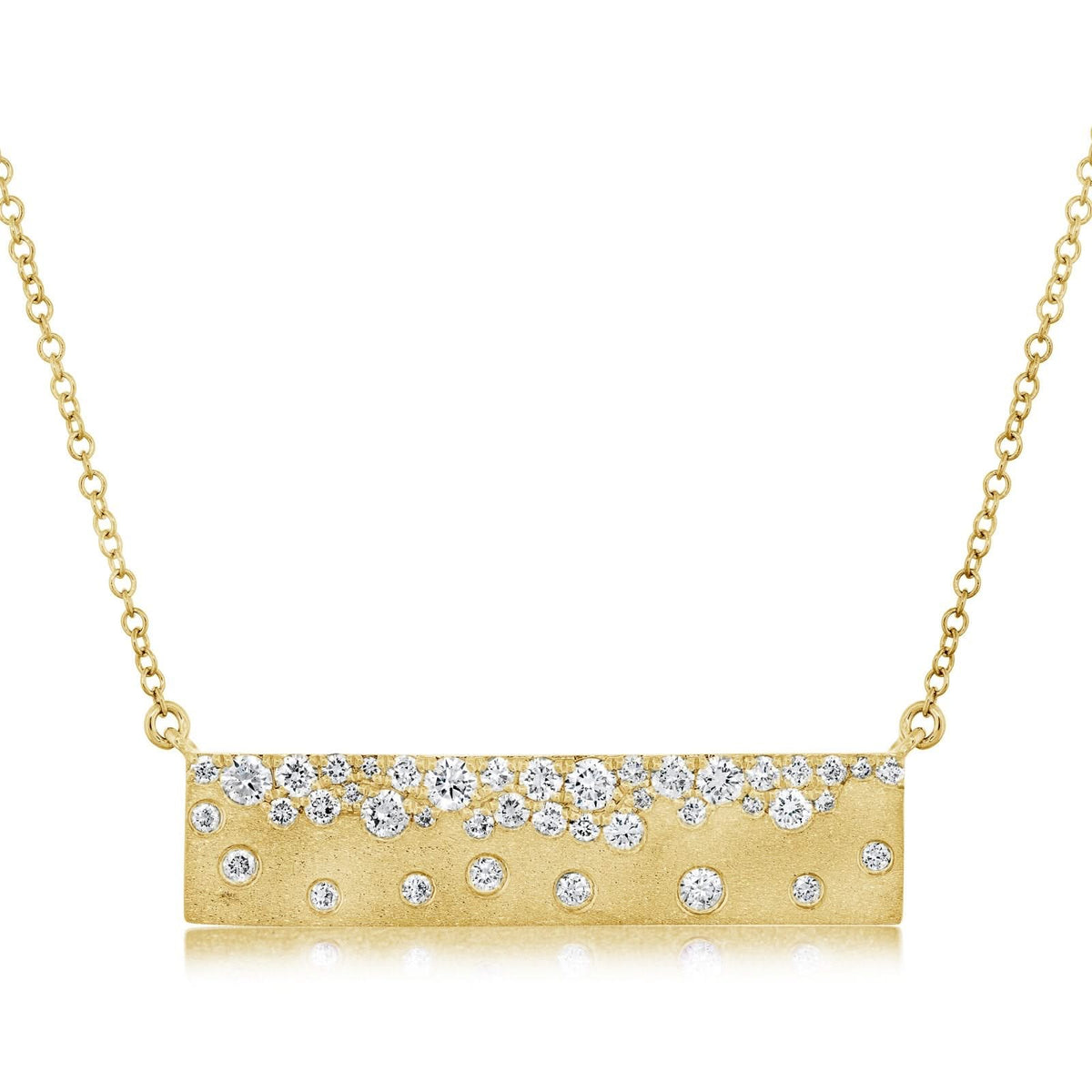 DILAMANI Diamond Confetti Bar Necklace