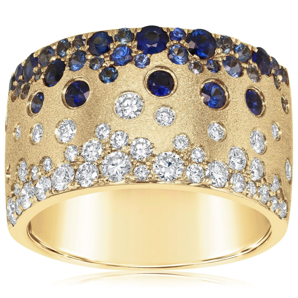 DILAMANI Diamond & Sapphire Confetti Cigar Band