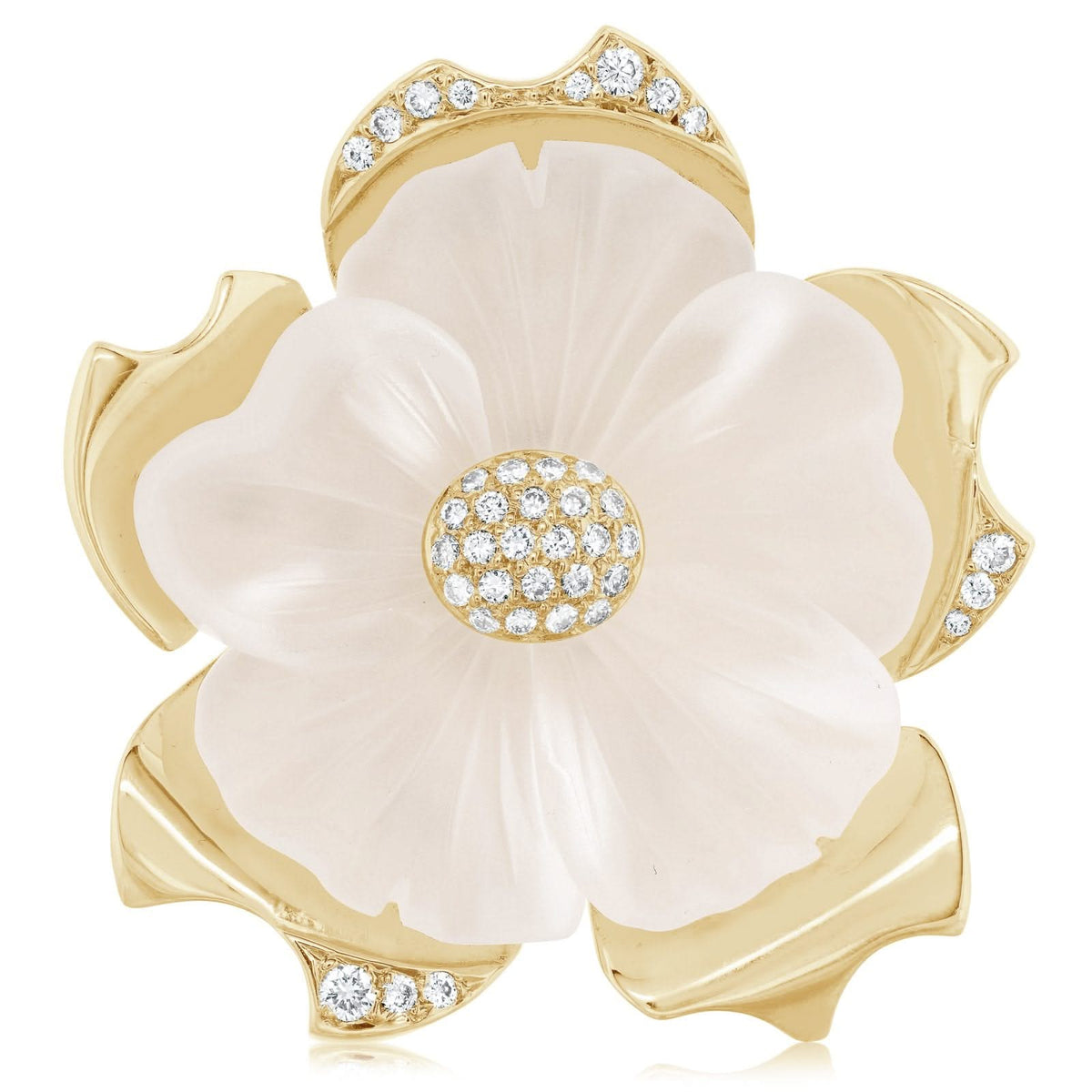 Estate Diamond Flower Pendant
