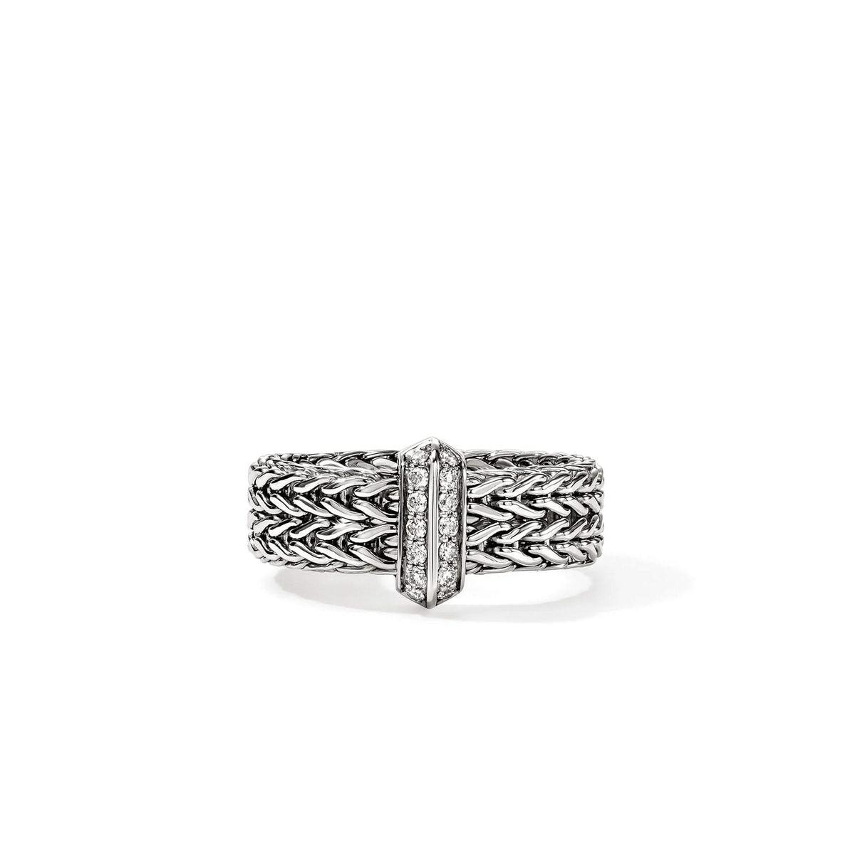JOHN HARDY 6mm Icon Link Diamond Band